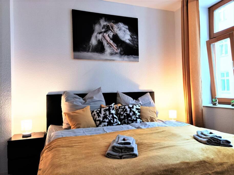 Modernes Apartment Mit Balkon Magdeburg Eksteriør billede